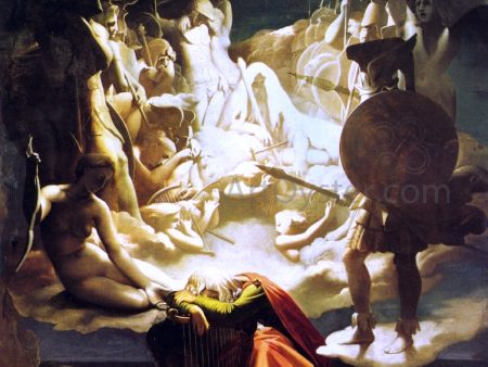 The Dream of Ossian by Jean-Auguste-Dominique Ingres - Hand-Painted Oil Painting on Canvas Cheap