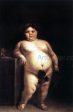 La Monstrua Desnuda (Eugenia Martinez Vallejo Unclothed) by Juan Carreno De Miranda - Hand-Painted Oil Painting on Canvas Fashion