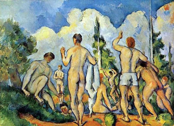 The Bathers by Paul Cezanne - Hand-Painted Oil Painting on Canvas Fashion