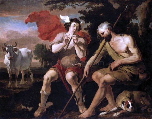 Mercury and Argos by Abraham Danielsz Hondius - Hand-Painted Oil Painting on Canvas Sale