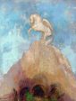 White Pegasus by Odilon Redon - Hand-Painted Oil Painting on Canvas Online Hot Sale