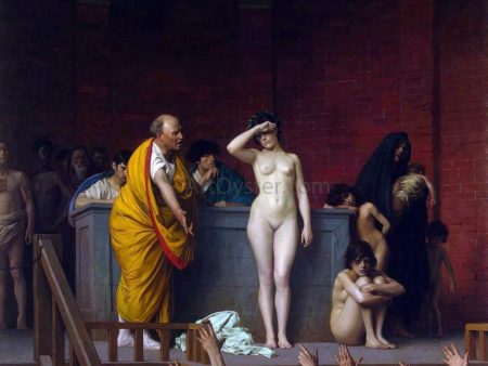 Slave Market in Rome by Jean-Leon Gerome - Hand-Painted Oil Painting on Canvas For Sale