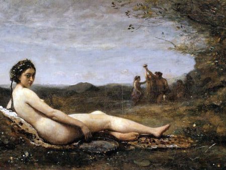 Repose by Jean-Baptiste-Camille Corot - Hand-Painted Oil Painting on Canvas Online