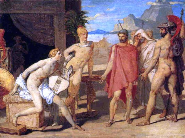 Achilles Receiving the Envoys of Agamemnon by Jean-Auguste-Dominique Ingres - Hand-Painted Oil Painting on Canvas Sale