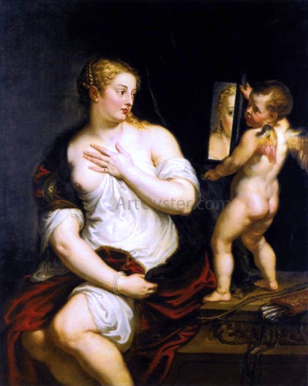 Venus at her Toilet by Peter Paul Rubens - Hand-Painted Oil Painting on Canvas Hot on Sale