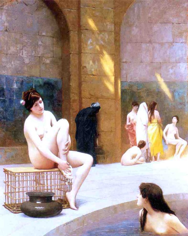 Women Bathing by Jean-Leon Gerome - Hand-Painted Oil Painting on Canvas Cheap