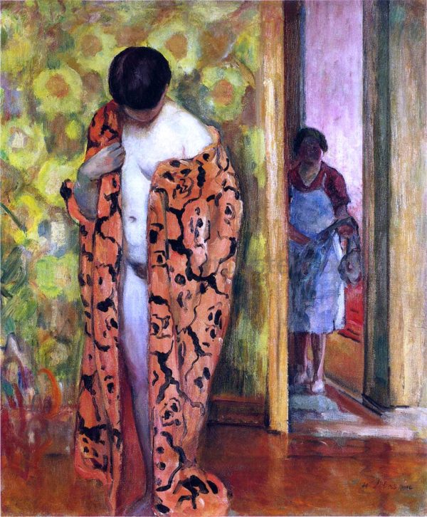 Japanese Robe by Henri Lebasque - Hand-Painted Oil Painting on Canvas Online Hot Sale