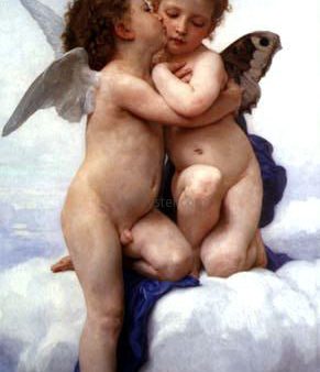 A First Kiss by William Adolphe Bouguereau - Hand-Painted Oil Painting on Canvas Online Hot Sale