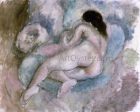 Female Nude Reclining by Jules Pascin - Hand-Painted Oil Painting on Canvas Online Hot Sale