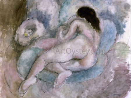 Female Nude Reclining by Jules Pascin - Hand-Painted Oil Painting on Canvas Online Hot Sale