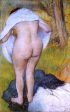 Nude Woman Pulling on Her Clothes by Edgar Degas - Hand-Painted Oil Painting on Canvas For Discount