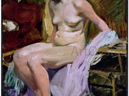 Female Nude by Joaquin Sorolla Y Bastida - Hand-Painted Oil Painting on Canvas Online Hot Sale