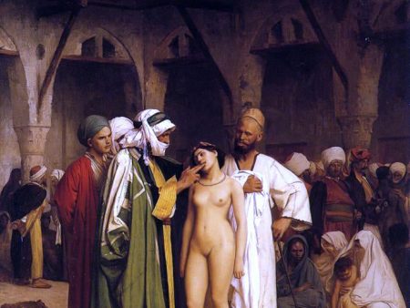 The Slave Market by Jean-Leon Gerome - Hand-Painted Oil Painting on Canvas Sale