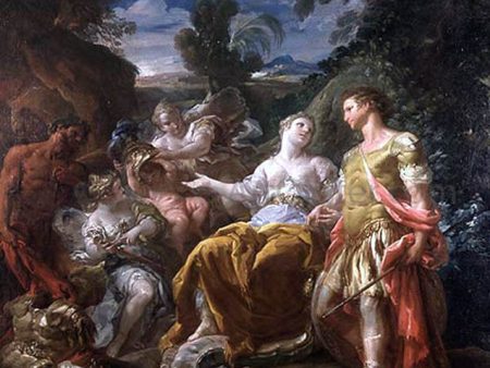 Venus Presenting Arms to Aeneas by Corrado Giaquinto - Hand-Painted Oil Painting on Canvas For Cheap