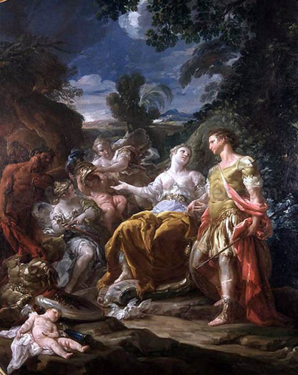 Venus Presenting Arms to Aeneas by Corrado Giaquinto - Hand-Painted Oil Painting on Canvas For Cheap