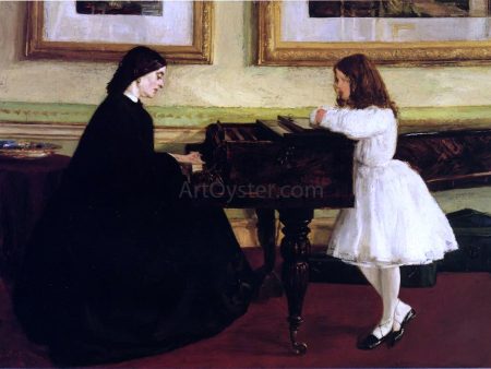 At the Piano by James McNeill Whistler - Hand-Painted Oil Painting on Canvas Discount