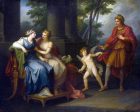 Venus Induces Helen to Fall in Love with Paris by Angelica Kauffmann - Hand-Painted Oil Painting on Canvas For Cheap