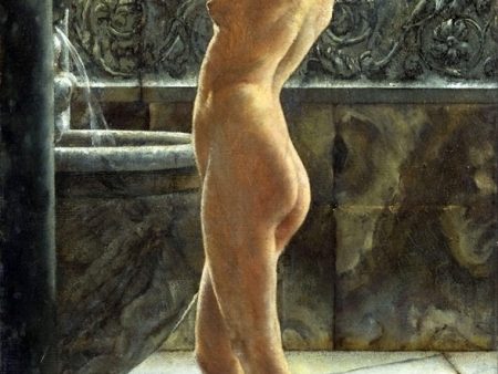 The Bath by John Reinhard Weguelin - Hand-Painted Oil Painting on Canvas Online Hot Sale