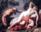 Venus and Satyr by Sebastiano Ricci - Hand-Painted Oil Painting on Canvas Hot on Sale