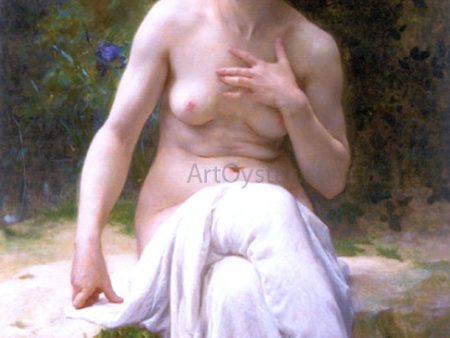 A Nymphe by Guillaume Seignac - Hand-Painted Oil Painting on Canvas Online Hot Sale