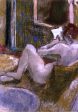 Nude from the Rear, Reading by Edgar Degas - Hand-Painted Oil Painting on Canvas Online Hot Sale