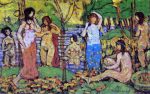 Beach No. 3 by Maurice Prendergast - Hand-Painted Oil Painting on Canvas Online Sale