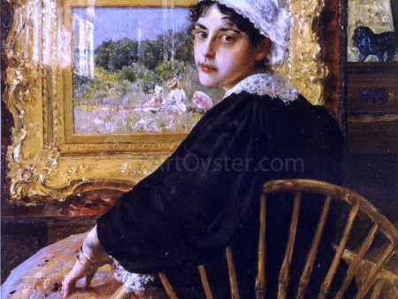 A Study (also known as The Artist s Wife) by William Merritt Chase - Hand-Painted Oil Painting on Canvas For Discount