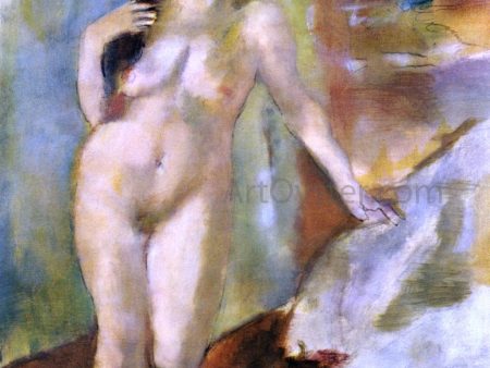 Standing Nude by Jules Pascin - Hand-Painted Oil Painting on Canvas For Sale