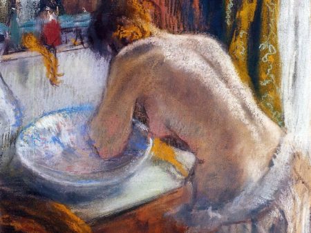 La Toilette by Edgar Degas - Hand-Painted Oil Painting on Canvas Discount