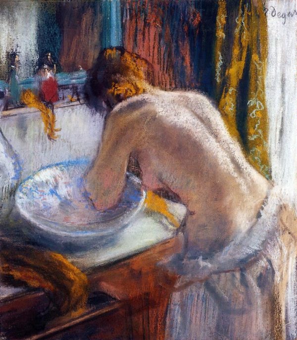 La Toilette by Edgar Degas - Hand-Painted Oil Painting on Canvas Discount