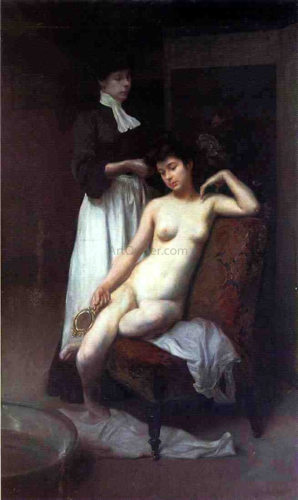 La Toilette by Julius LeBlanc Stewart - Hand-Painted Oil Painting on Canvas Cheap