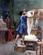 Pygmalion and Galatea (study) by Jean-Leon Gerome - Hand-Painted Oil Painting on Canvas For Sale