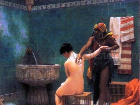 The Bath by Jean-Leon Gerome - Hand-Painted Oil Painting on Canvas Sale