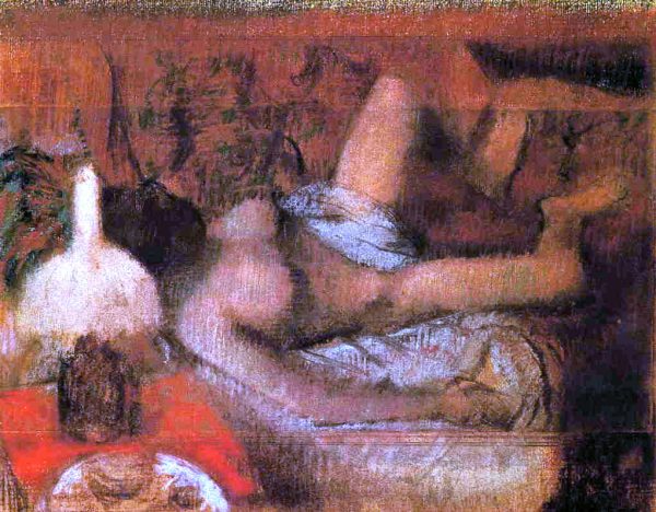 Reclining Nude by Edgar Degas - Hand-Painted Oil Painting on Canvas Fashion