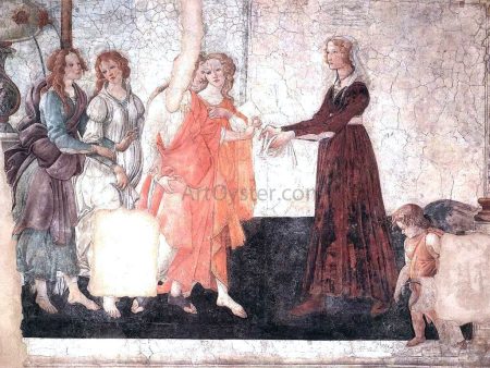 Venus and the Graces Offering Gifts to a Young Girl by Sandro Botticelli - Hand-Painted Oil Painting on Canvas For Cheap