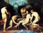 Bathsheba by Cornelis Van Haarlem - Hand-Painted Oil Painting on Canvas For Cheap