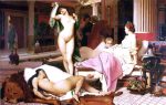 Grecian Interior, Le Gynecee by Jean-Leon Gerome - Hand-Painted Oil Painting on Canvas For Discount