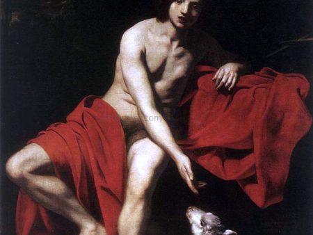 St John the Baptist by Nicolas Regnier - Hand-Painted Oil Painting on Canvas Hot on Sale