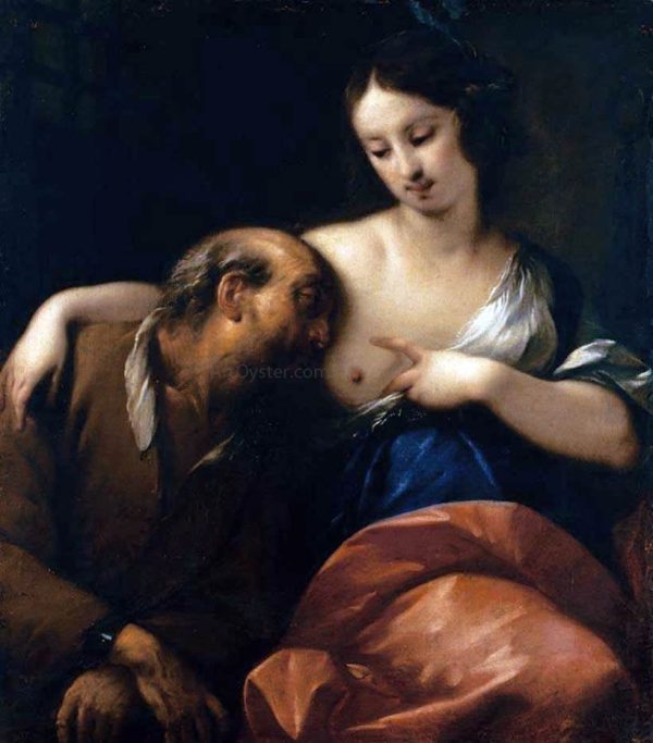 Roman Charity by Carlo Francesco Nuvolone - Hand-Painted Oil Painting on Canvas Hot on Sale