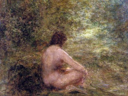 The Bather by Henri Fantin-Latour - Hand-Painted Oil Painting on Canvas For Cheap