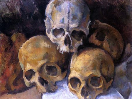 A Pyramid of Skulls by Paul Cezanne - Hand-Painted Oil Painting on Canvas Online