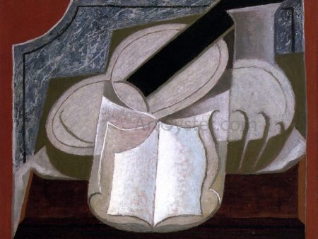 Book and Guitar by Juan Gris - Hand-Painted Oil Painting on Canvas Online Hot Sale