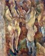 Nude Women by Jules Pascin - Hand-Painted Oil Painting on Canvas For Sale