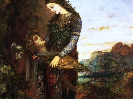 Young Thracian Woman Carrying the Head of Orpheus by Gustave Moreau - Hand-Painted Oil Painting on Canvas Discount