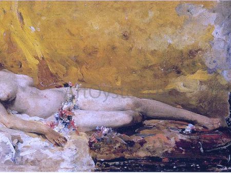 Resting Bacchante by Joaquin Sorolla Y Bastida - Hand-Painted Oil Painting on Canvas Online