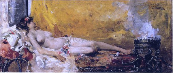 Resting Bacchante by Joaquin Sorolla Y Bastida - Hand-Painted Oil Painting on Canvas Online