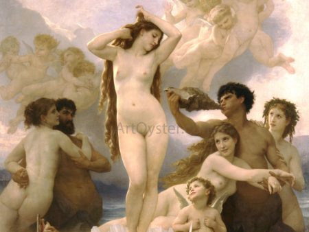 The Birth of Venus by William Adolphe Bouguereau - Hand-Painted Oil Painting on Canvas Sale