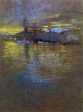 View across the Lagoon by James McNeill Whistler - Hand-Painted Oil Painting on Canvas on Sale