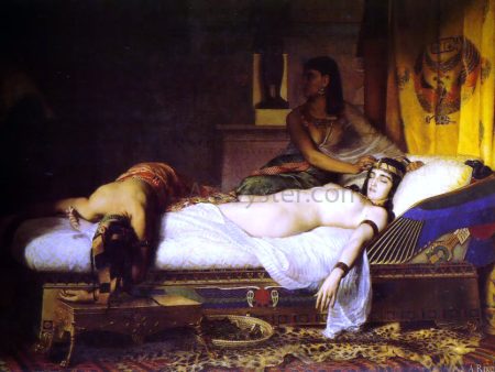 The Death of Cleopatra by Jean Andre Rixens - Hand-Painted Oil Painting on Canvas Supply