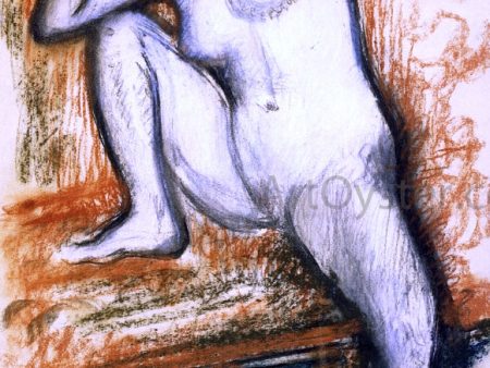 Nude Study of a Dancer by Edgar Degas - Hand-Painted Oil Painting on Canvas Sale